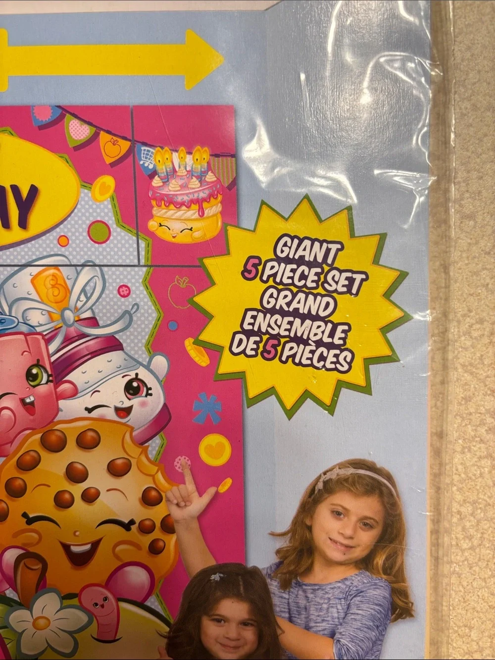 Shopkins Pink Party Decorations and Invitations- 5 packs assortment